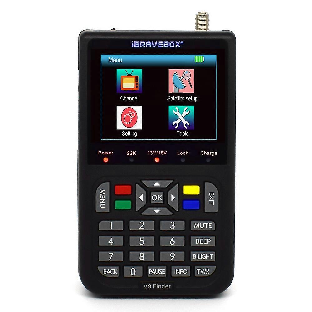 V9 Finder Digital Satellite Finder LCD Satellite Finder Digital Satellite Signal Finder Meter Satellite Meter Satellite Finder 3.5 inch LCD Digital Di