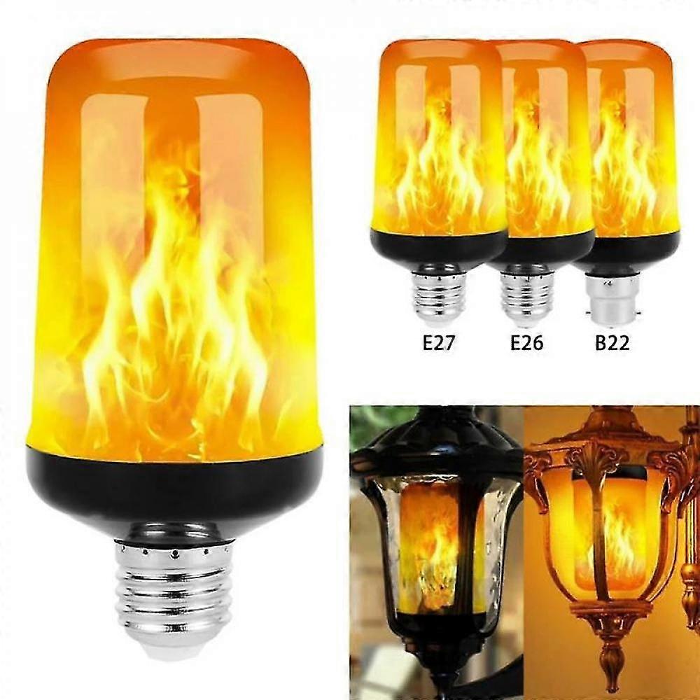B22 E27 Bombillas de luz de llama LED 4 modos Fiesta Led Efecto de Llama Simulación de Luz Luces de Fuego TMI