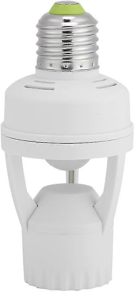 E27 Led Lamp Bulb Holder, Light Switch Socket Adjustable Infrared Motion Sensor Light Base Ac 110-240v