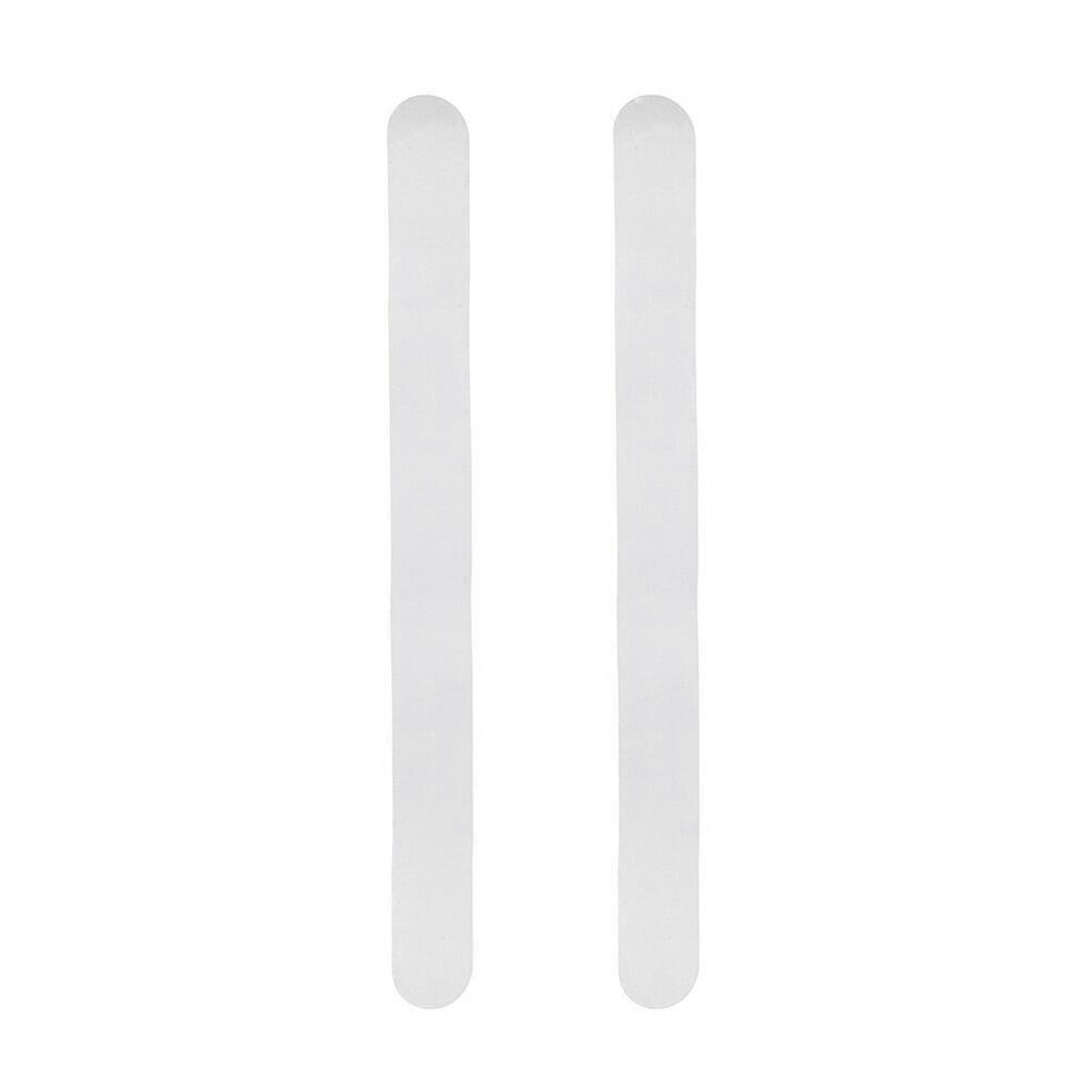2Pcs Transparent Tennis Racket Tape Transparent Racket Protection Strip Racquet Frame Protection Tape