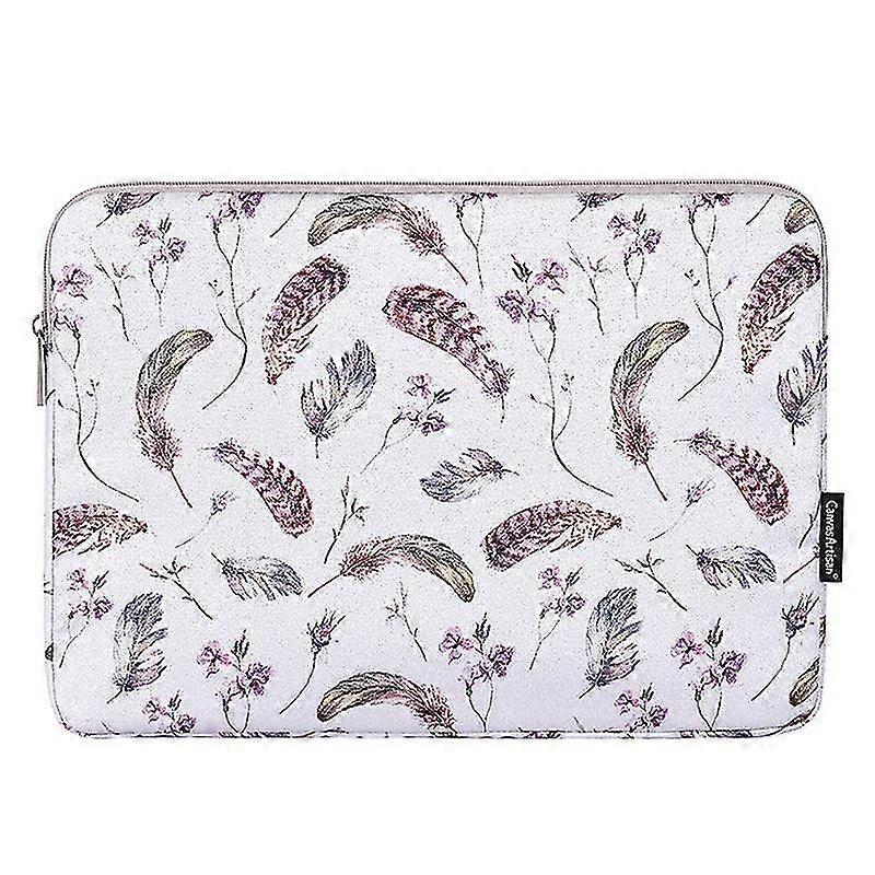CANVASARTISAN H9-01 Laptop Sleeve Case Windbell Feather Pattern Notebook Bag Computer Cover/12 inch  Style E MacBook 12-inch with R
