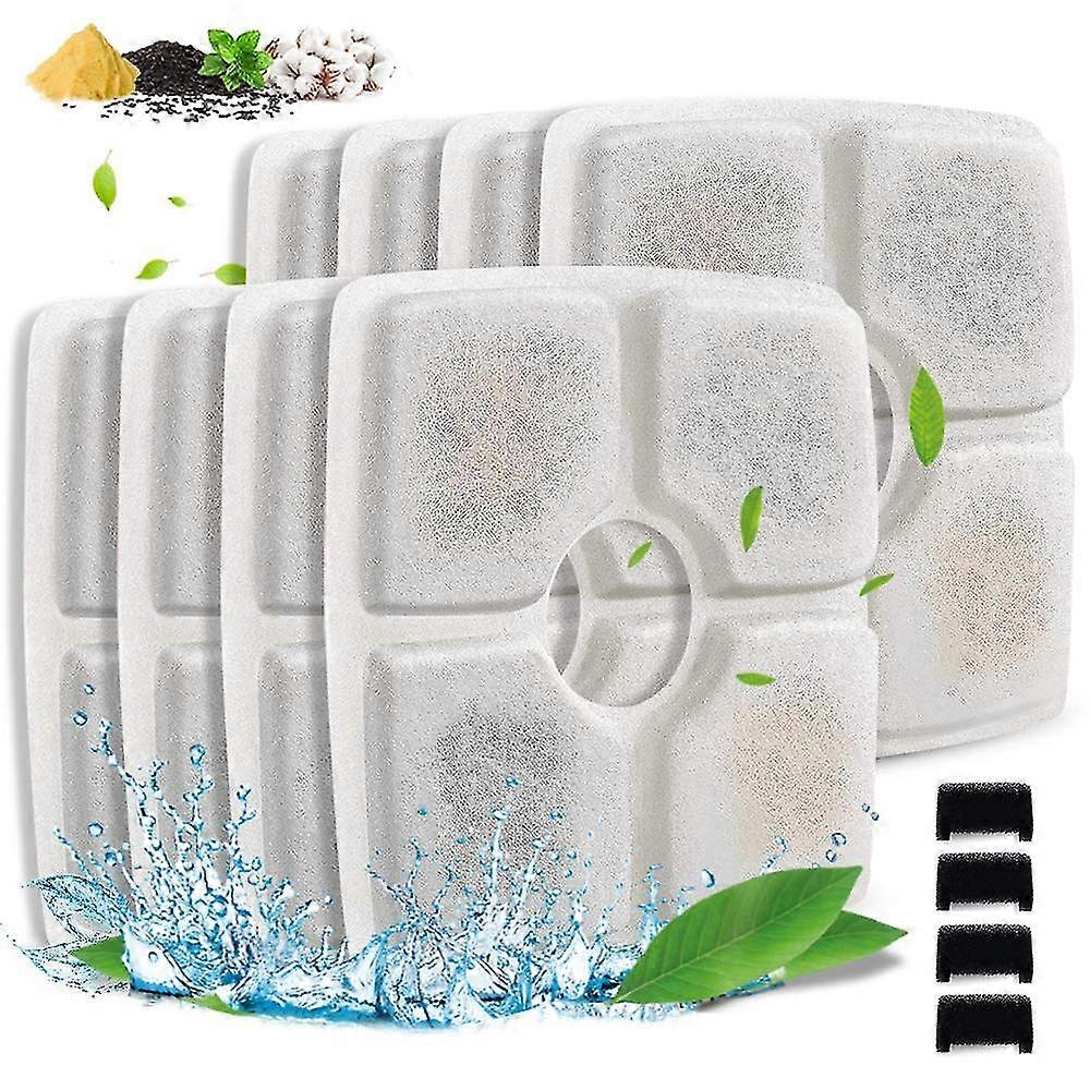 Replacement Filters Set With 8pcs Filters And 4pcs Pre-filter Sponges new