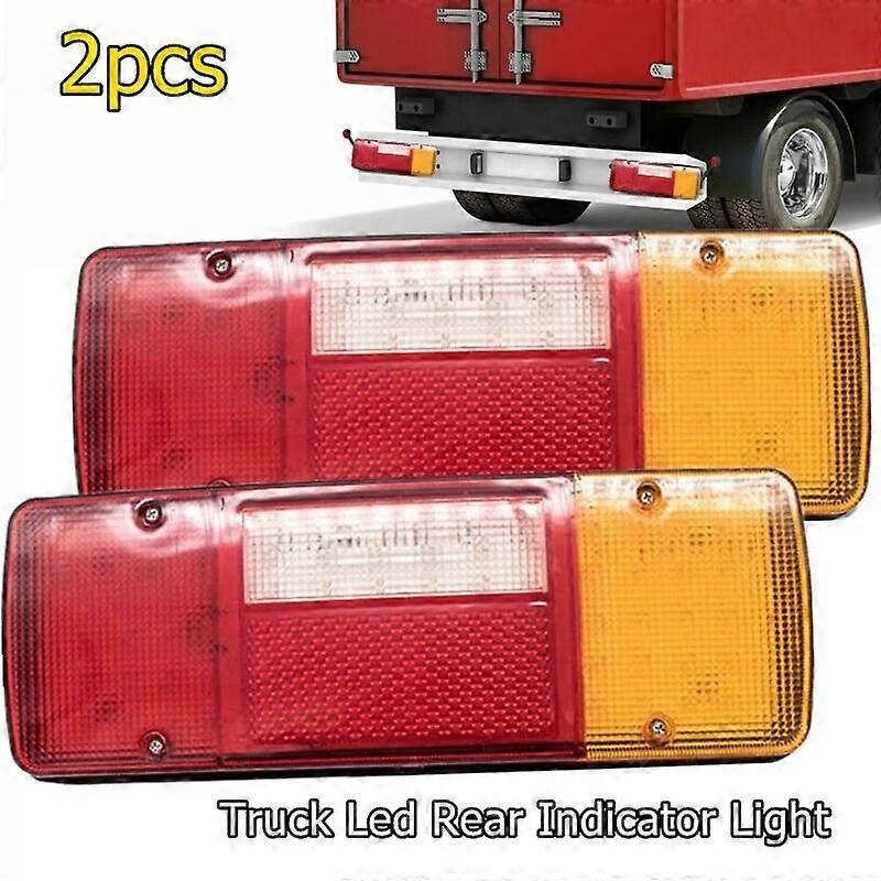 Bil 12V 24V 92 Led Baglygter Ute Trailer Caravan Lastbil Båd Stop Omvendt Blinklys Indikator Baglygte Lygte