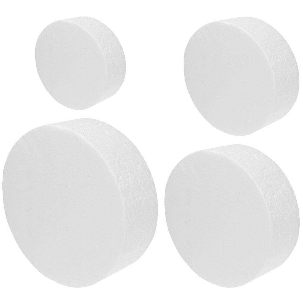 4pcs Fake Foam Cake Model Reusable Dummy Cake Cake Decorating Practice Mold for Bakery