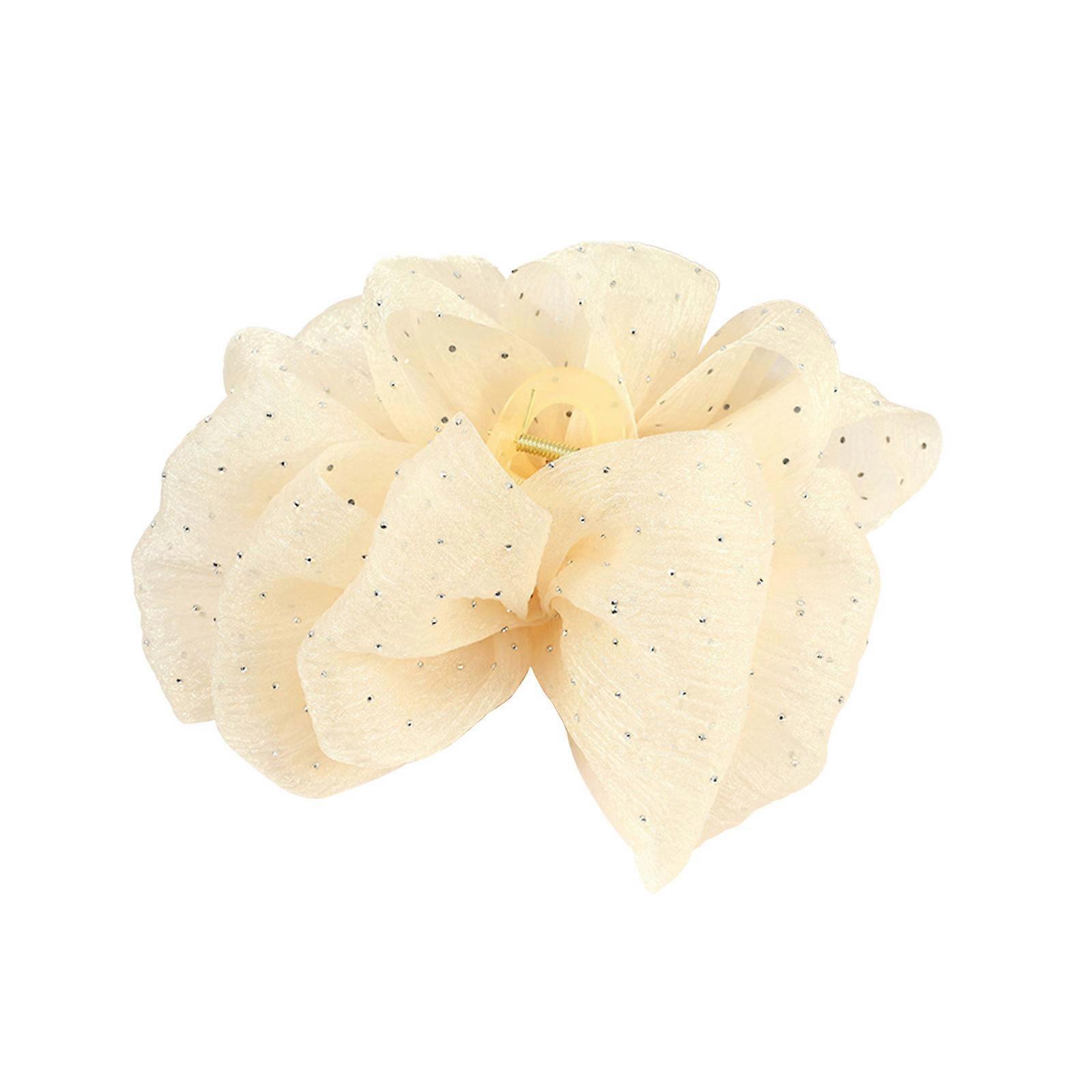Γρήγορη παράδοση Bow Bubble Clips, σιφόν μεταξωτά κλιπ μαλλιών, Μεγάλο πλέγμα Bubble Bow Hair Jaw Clip, Μεγάλα μεταξωτά κλιπ νυχιών μαλλιών