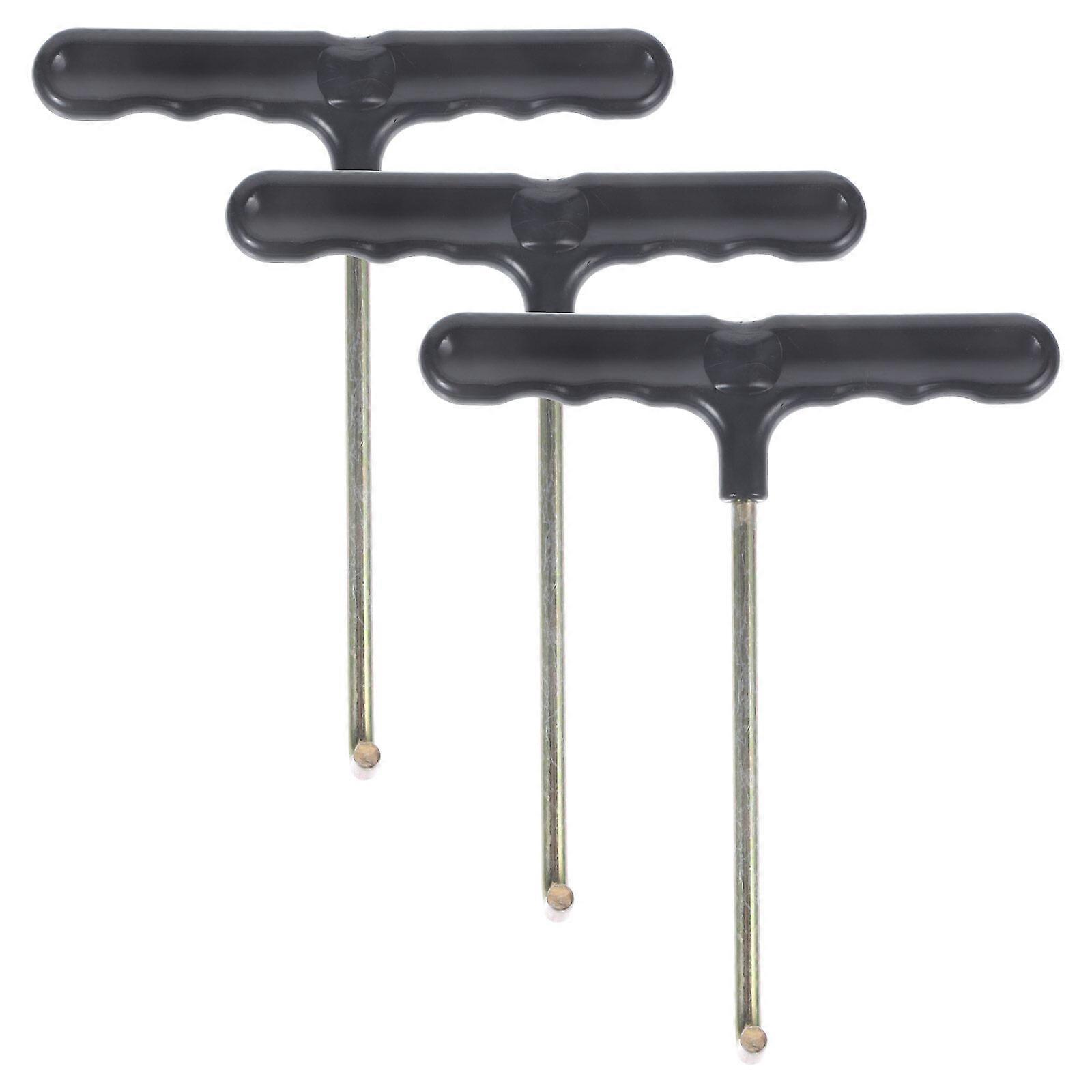 3Pcs Trampoline Hook Spring Hook With Handle Trampoline Install Tool Skate Sharpener Hook