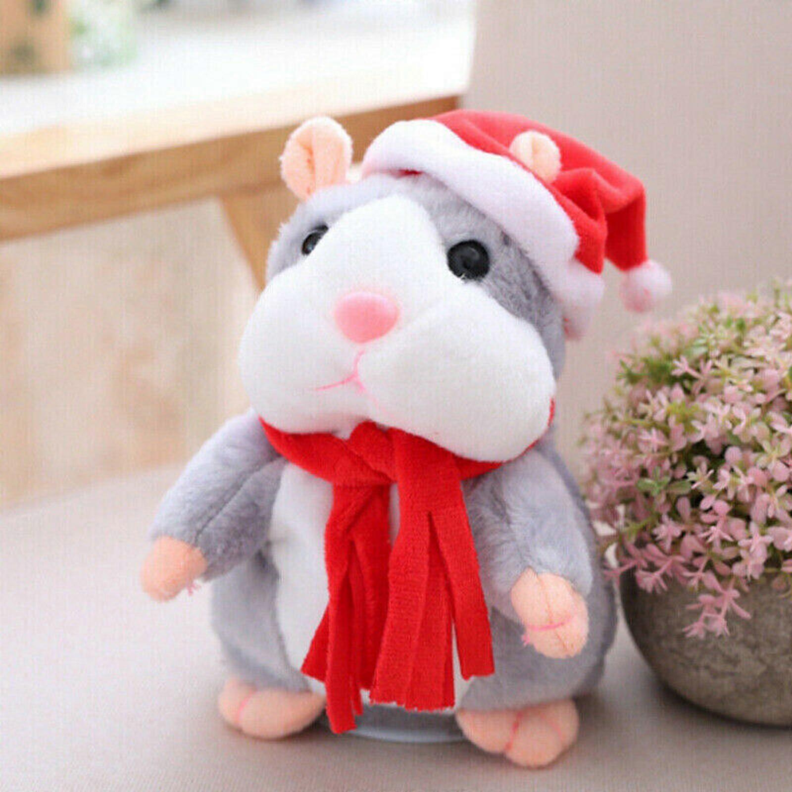 Talking Hamster, Interactive Stuffed Plush Animal Talking Toy, Repeats Your Said Voice