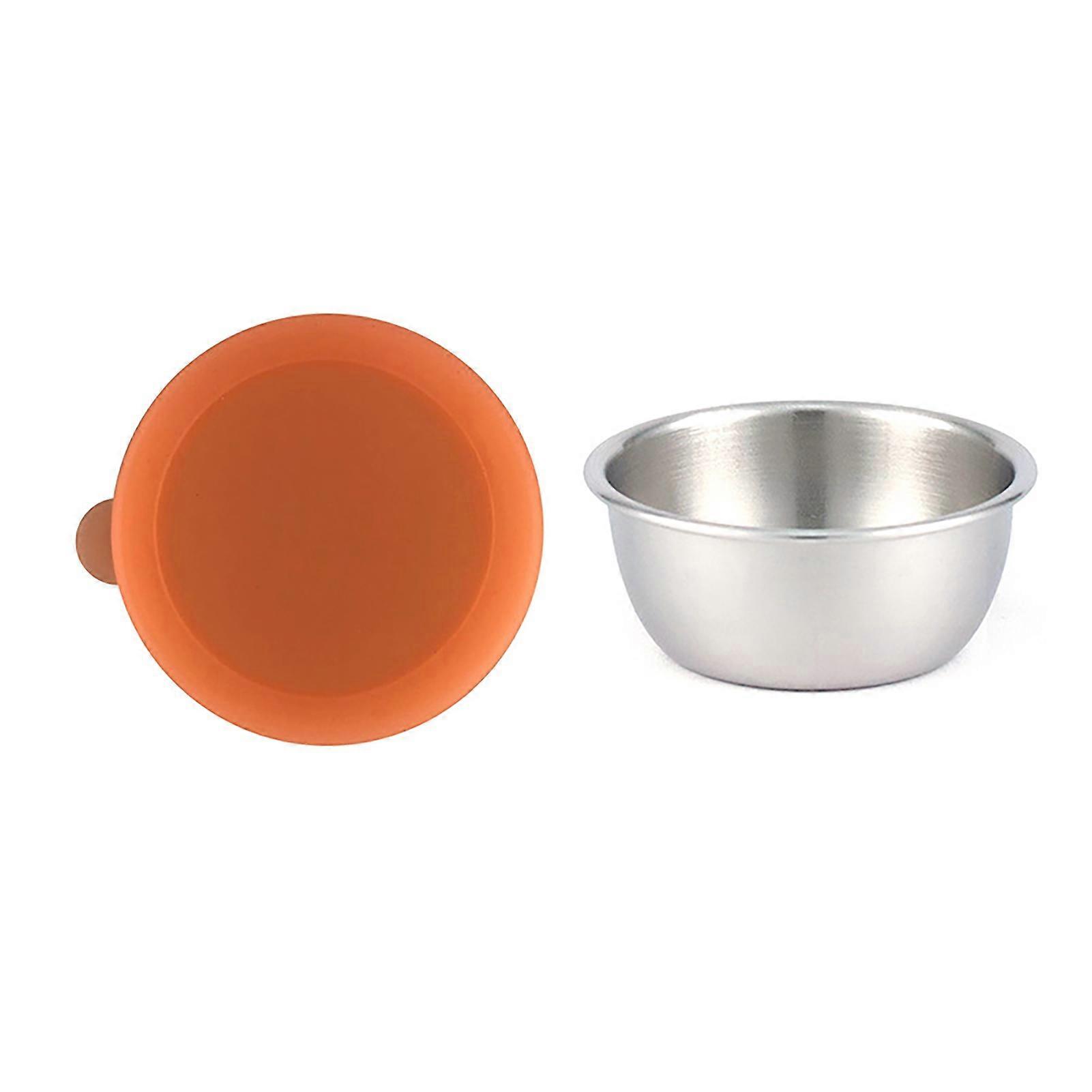 50/90ML BPA Free Sauce Cup with Colorful Lid Leak-proof Reusable Stainless Steel Easy Open Salad Dressing Container for Picnic
