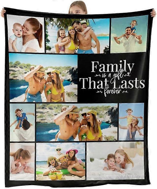 Customized Blankets with Photos Texts-Personalized Picture Collage Blanket Personalized Throw Blanket With Your Own Pictures Personalized Picture Blan