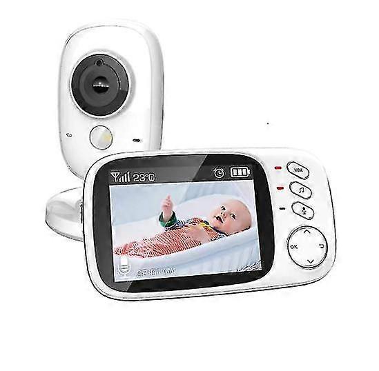 Video Baby And Home Monitor, 2" Lcd Color Screen Display With Remote Pan Scan, Two-way Communication, Infrared Night Vision, Soothing Lullabies