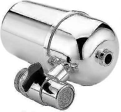 Faucet Water Filter, Chrome, Vertical, Tap Water Filter Faucet