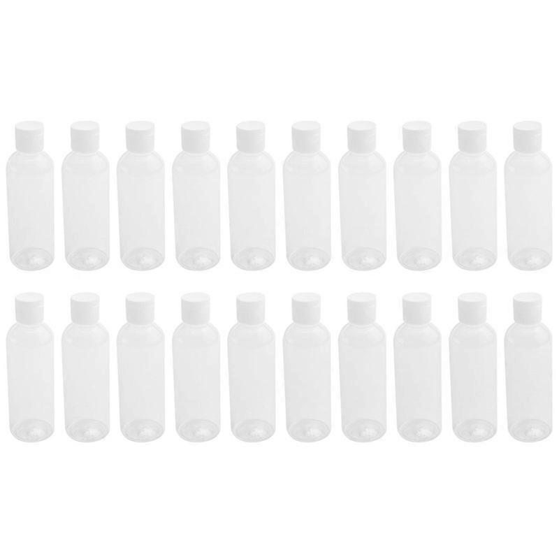 20 Pieces 100ml Plastic shampoo bottles Plastic Bottles for Travel Container for Cosmetics Lotion