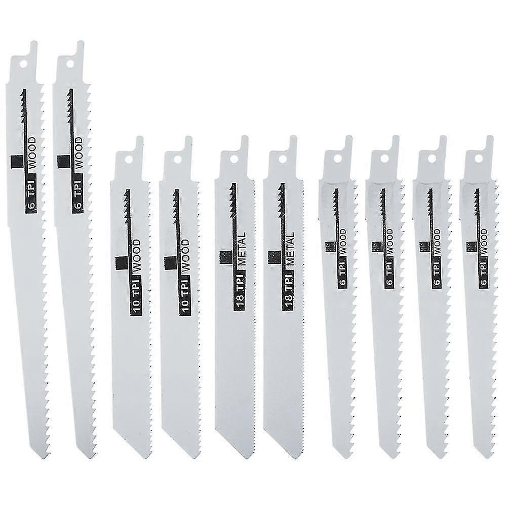 10pcs Handsaw Multi Saw Blade Reciprocating Saw Blades Saber Saw For Cutting Wood Metal Pvc Tube Power Tools Accessories