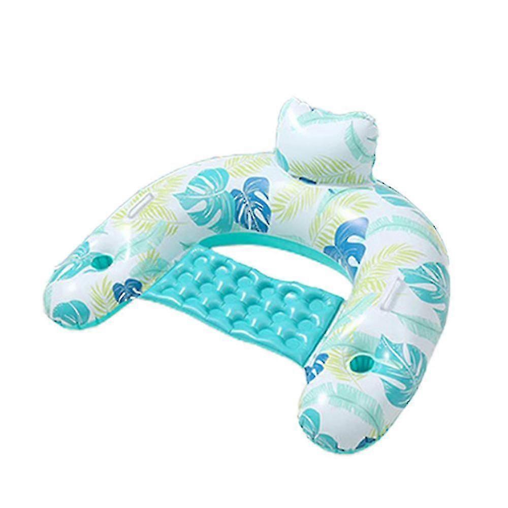 Inflatable Reusable Pool Float Chair Lounge With Cup Holder Water Floats Safe and Top Quality