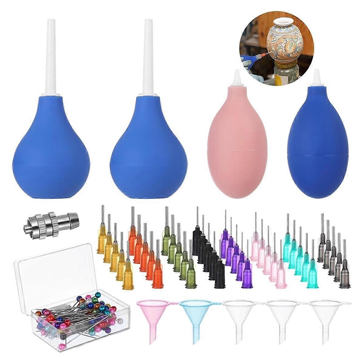 129 Pcs Pottery Tools, Ceramic Precision Tip Applicators, Pottery Slip Trailer Bottles with Needles