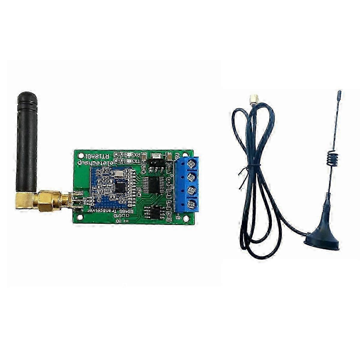 433M Multifunctional Wireless RS485 Bus Serial Port UART Transceiver Module with Antenna compatible with PTZ Camera PLC Modbus RTU