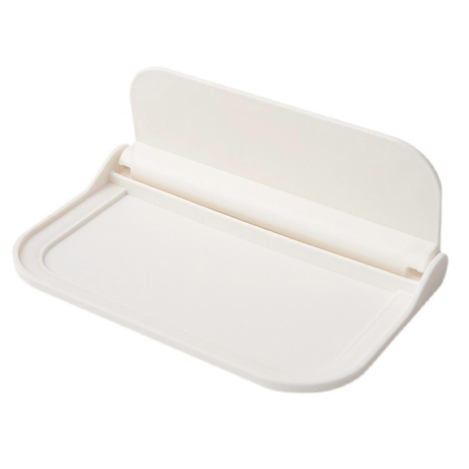 Bathroom Storage Shelf Self-adhesive Foldable Wall-mounted Shelf Space-saving Storage Rack for Home