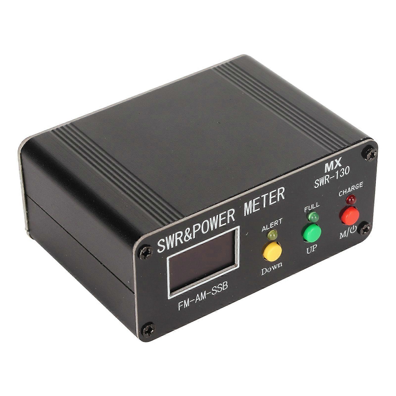 SWR Power Meter 1.8MHz?50MHz Frequency 0.5W?120W Measuring Range Standing Wave Ratio Meter with Color Screen Display Edition