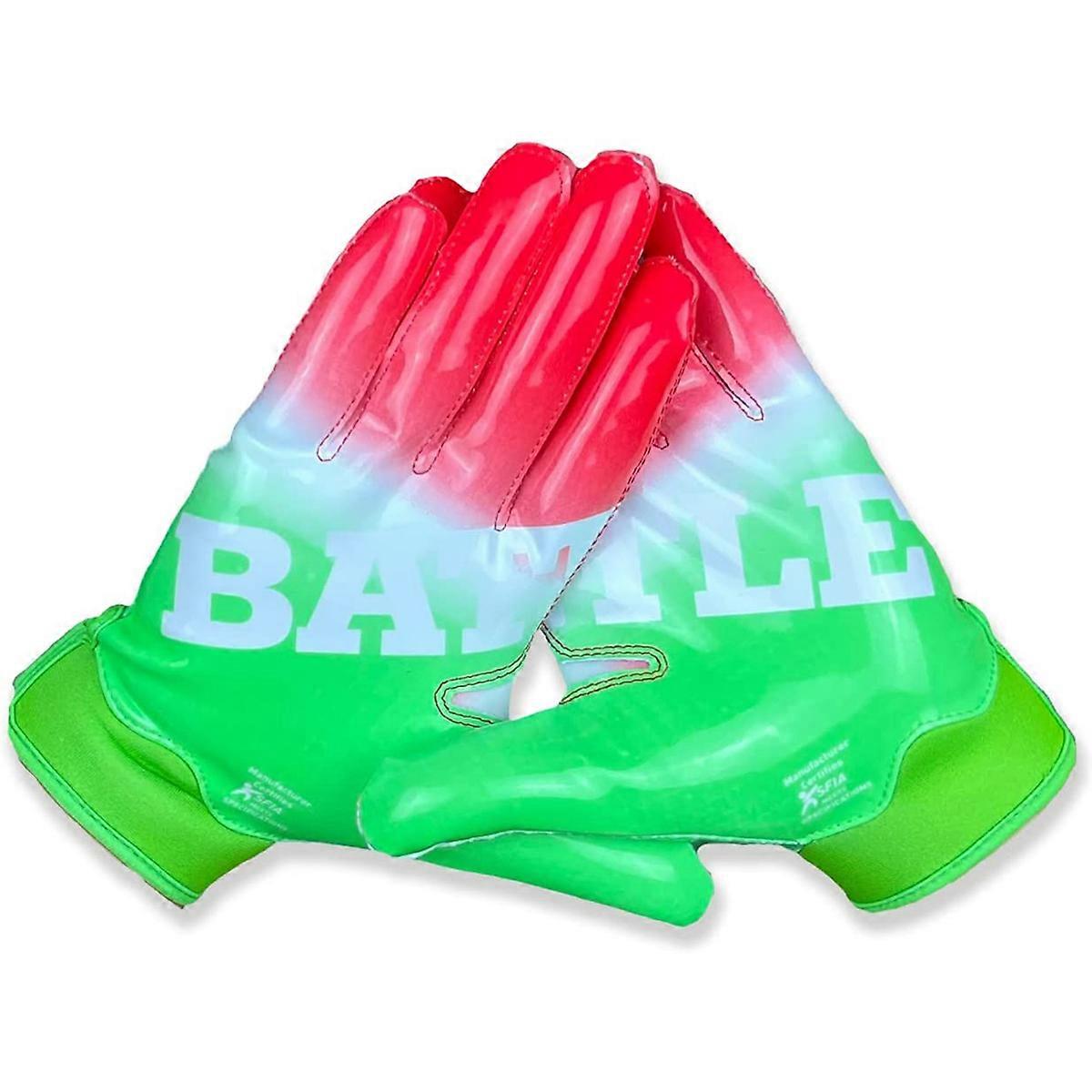 Battle Sports Erwachsene Gradient Doom 1.0 Fußballhandschuhe - Wassermelone