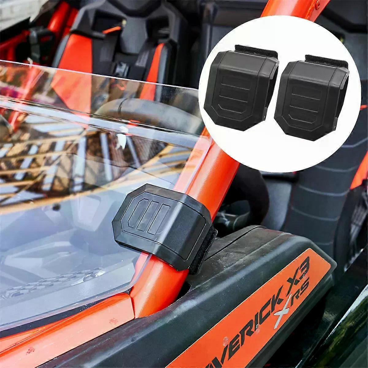 2Pcs UTV Windshield Window HD Clamp for Can-Am Maverick x3 1000 Commander For Honda Pioneer for Polaris RZR for cf moto