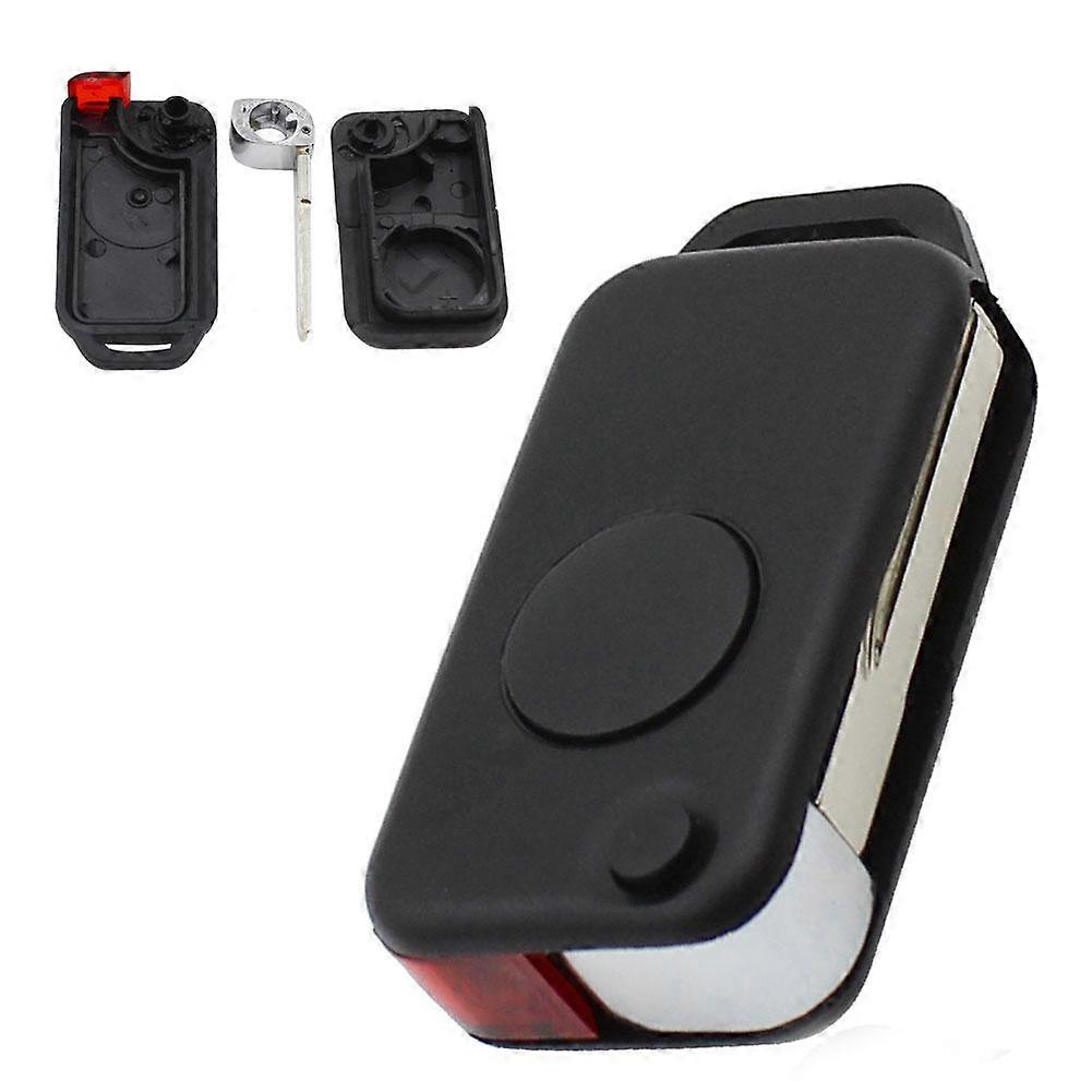 Puntos Replacement Flip 1 Button Remote Key Shell Case Fob For Benz Mercedes 1984-2004
