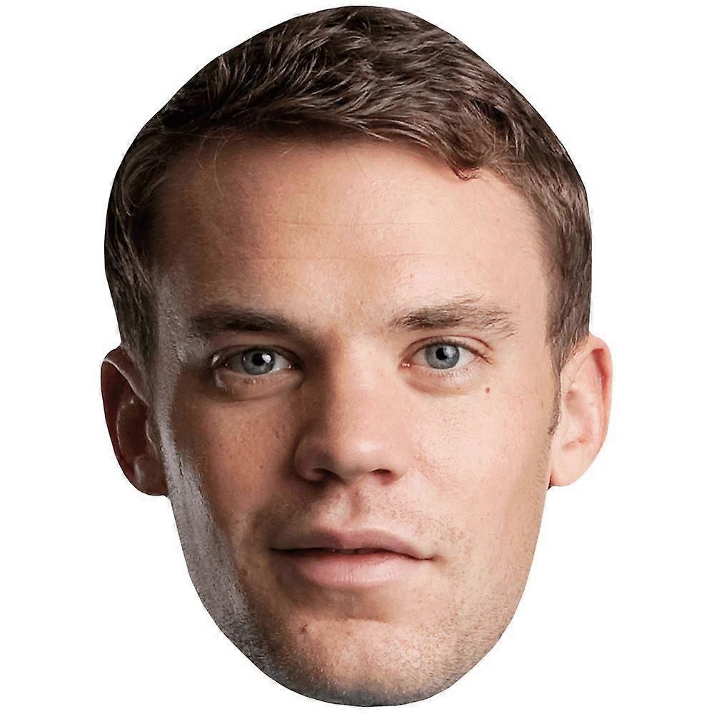 Manuel Neuer (Smile) Celebrity Mask, Flat Card Face