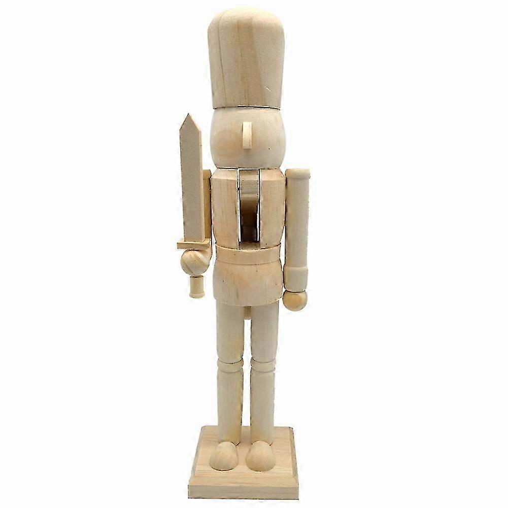 Nutcracker Prince,Christmas Ornament Nutcracker 15Inch Decorative Pine Wood Puppet King Soldier Ornament for Shelves and Tables