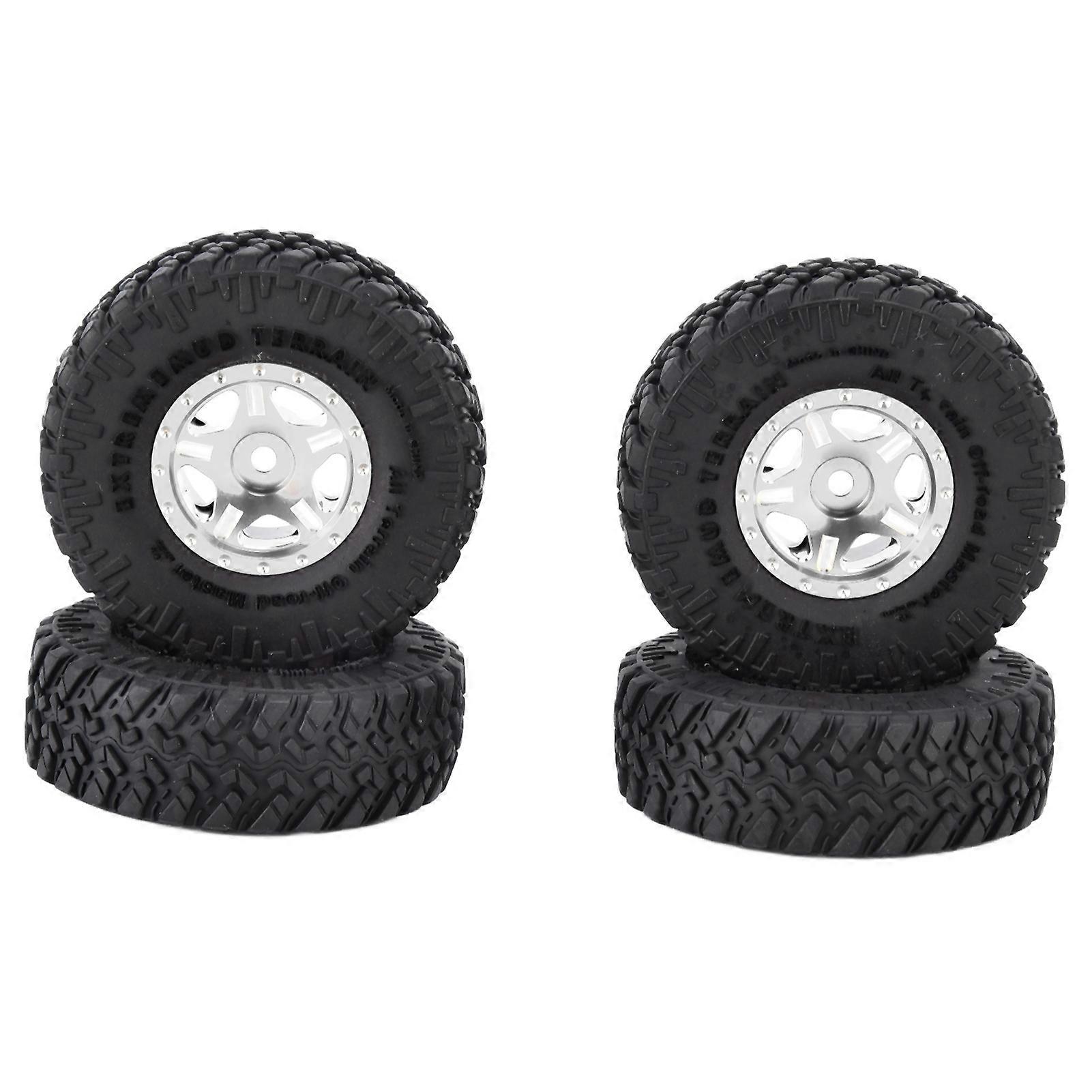 4pcs For Scx24 Tires Durable Practical Stable Replaceable RC Car Accessories AXI00001 AXI00002 for 1/24 Scale Model