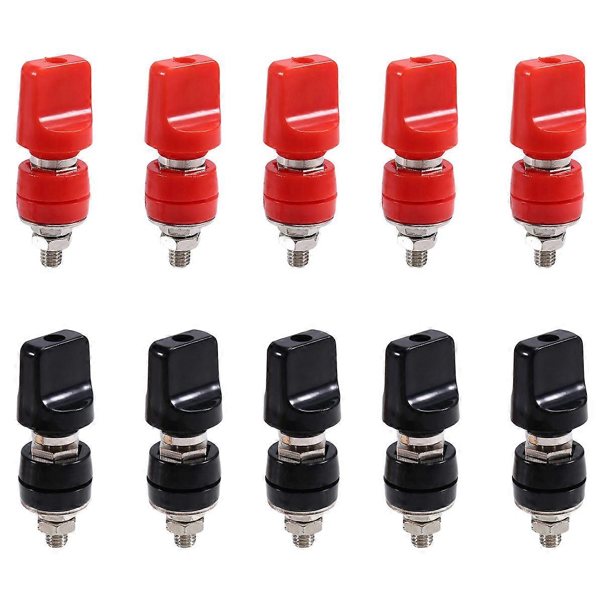 10Pcs 555B Current Binding 4mm Binding Post M6 Current Terminal Brass Terminal Binding Post