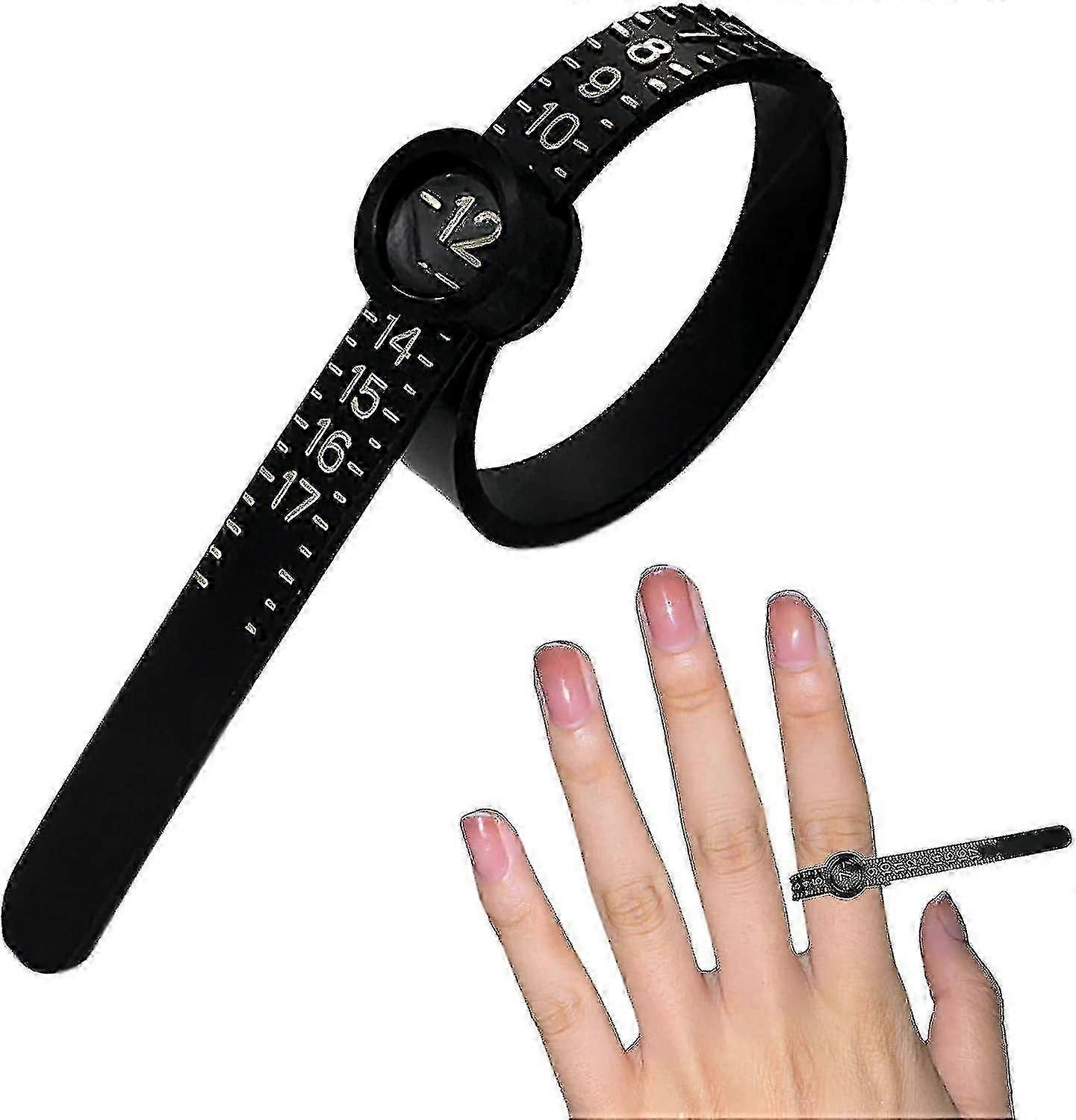Reutilizabile Inel Dimensiune Guage, bijuterii dimensionarea Tool, 1-17 Us Ring Sizer (1buc alb)