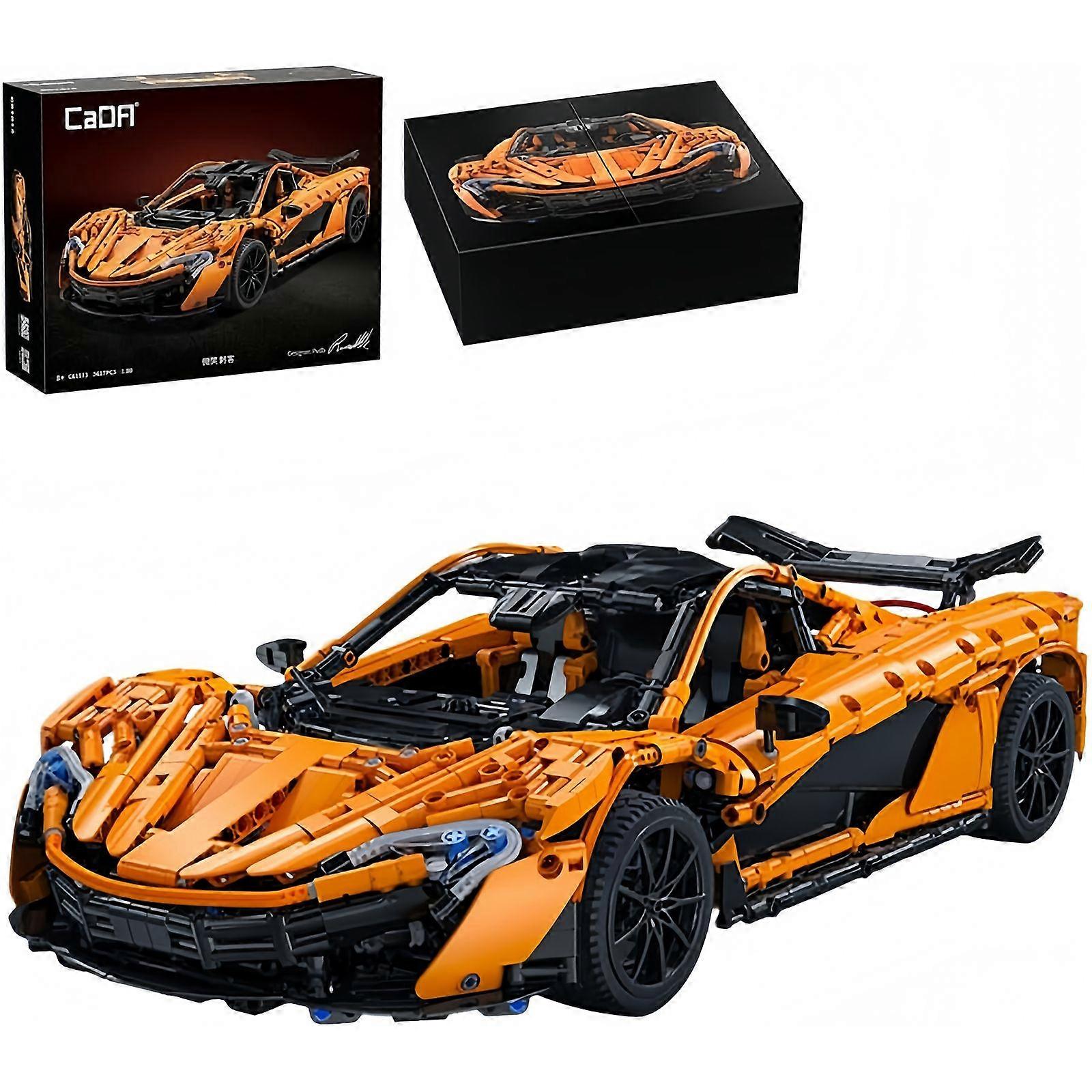 CaDA Super Sports Car MOC Building Blocks - STEM 1:10 Scale, 3617 Pieces, Technology Speed Champion Model Car Toy for Adults & Men