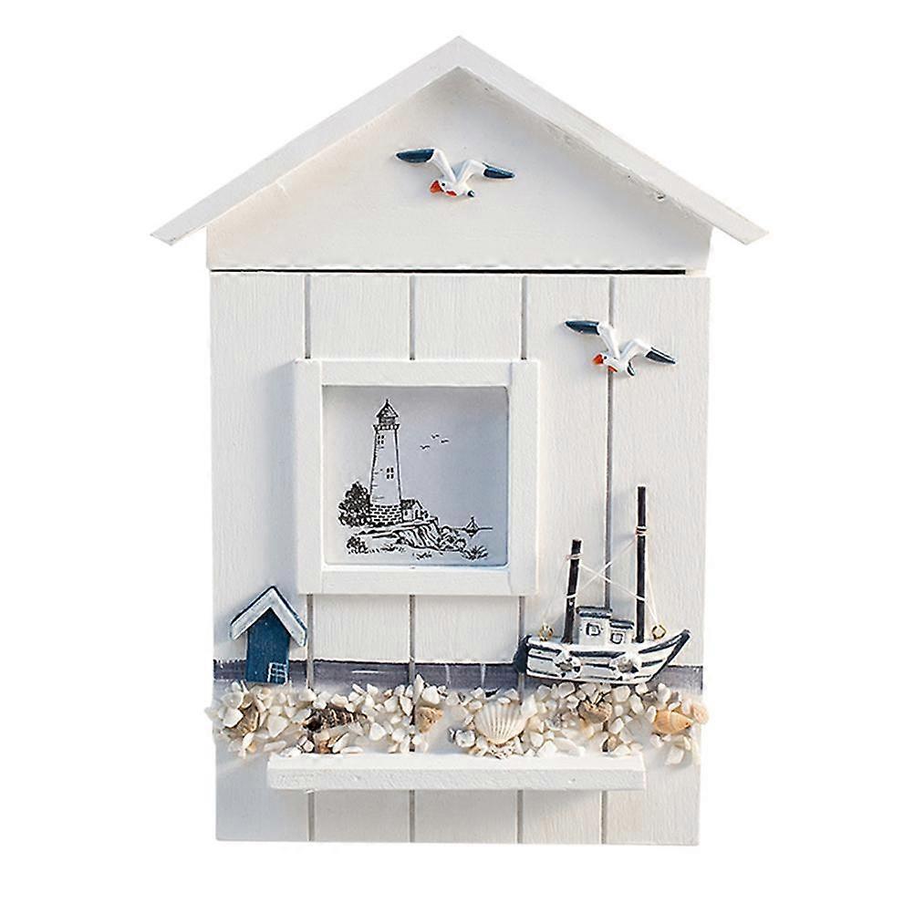 Wooden Key Box, Wall Mounted, Practical Storage for Keys