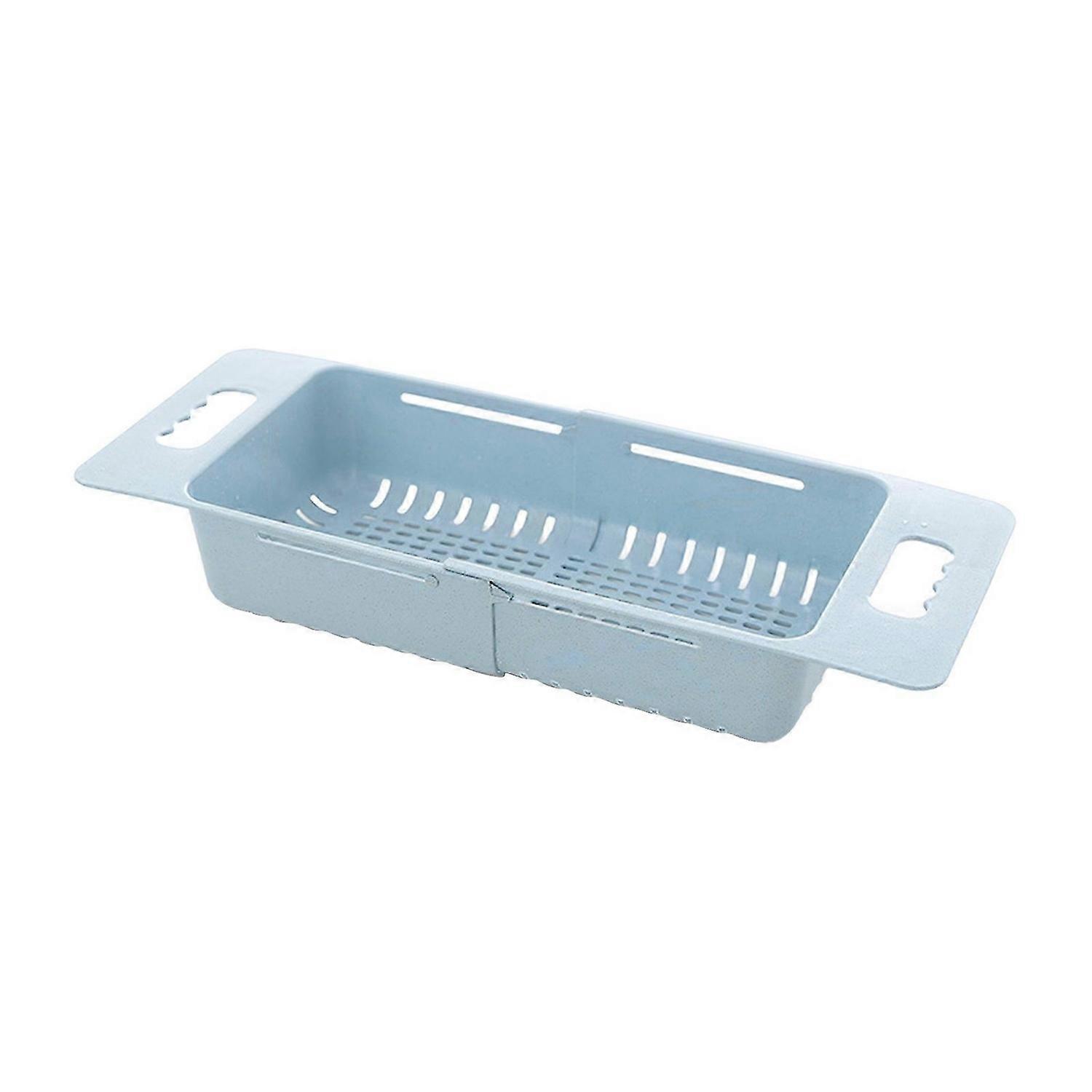 Sink Drain Basket Rack Pull Retractable Storage Rack, Bowls, vegetablesdrying Rack, Drain Basket wit