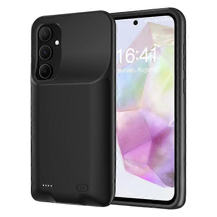 10000mAh Power Bank Compatible For Samsung Galaxy A35 5G External Battery Pack TPU Phone Case