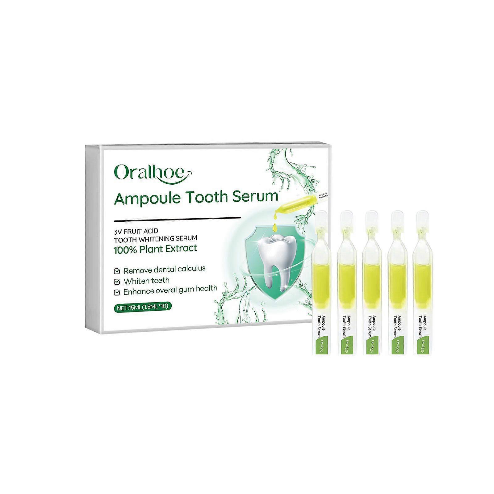 Teeth Whitening Serum - Brighten, Remove Stains, Freshen Breath, Easy 2-3 Min Use, Pack of 10