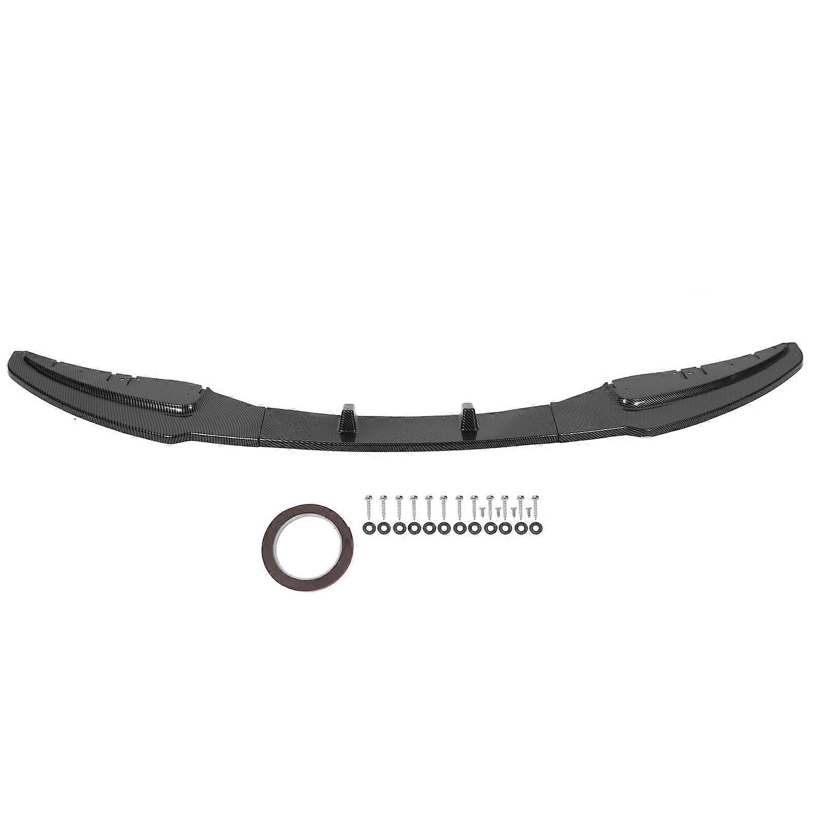 3Pcs Carbon Fiber Front Bumper Lip Spoiler For 1 Series E81 E82 E87 E88 LCI Standard Edition 2008-2011