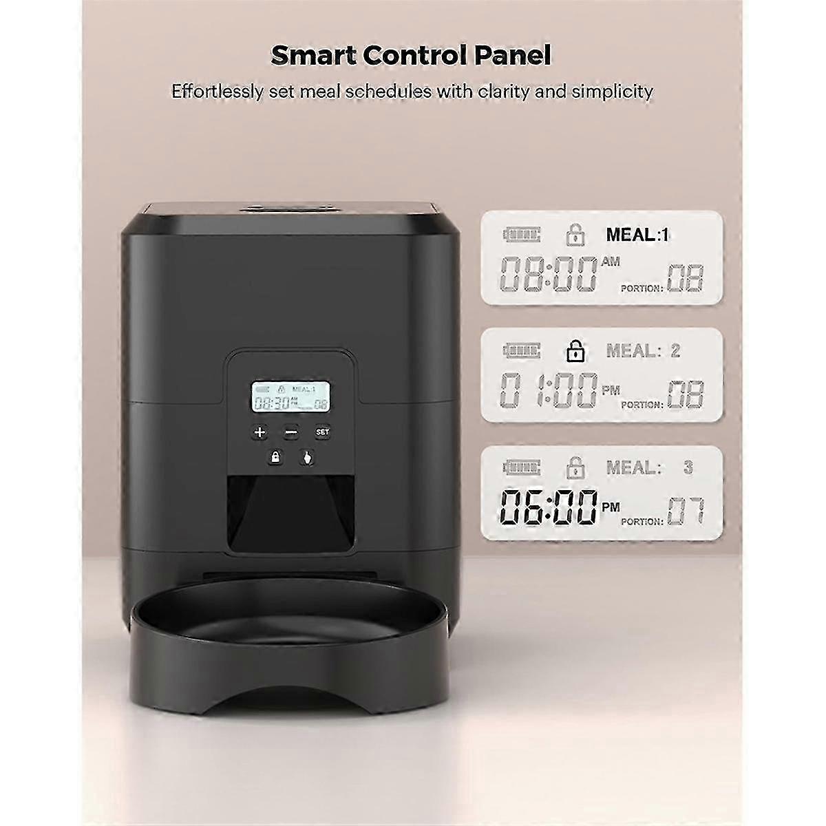 Automatischer Katzenfutterautomat 2L Automatische Futterautomaten für Katzen und Hunde Katzenfutterspender für Trockenfutter Tim