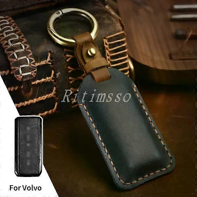 Handmade Leather Car Key Case For Volvo Xc60 S90 Xc90 S60 Auto Accessories Keychains Holder Keyring Bag MXP