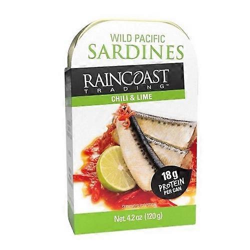 Raincoast Trading Sardines 野生太平洋辣椒酸橙,120 克(12 箱)