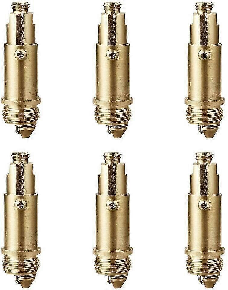 6 Pieces Drain Plug Bouncing Core - Pop-Up Basin Brass Spring Bolt - Fits Most Bathtub Sink Basin Drain Plugs