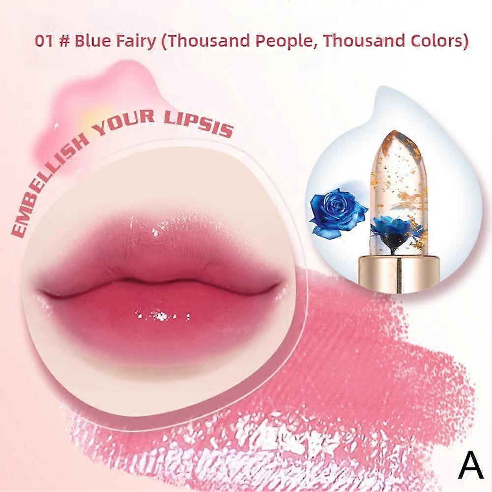 Flower jelly color changing lipstick temperature color changing lipstick