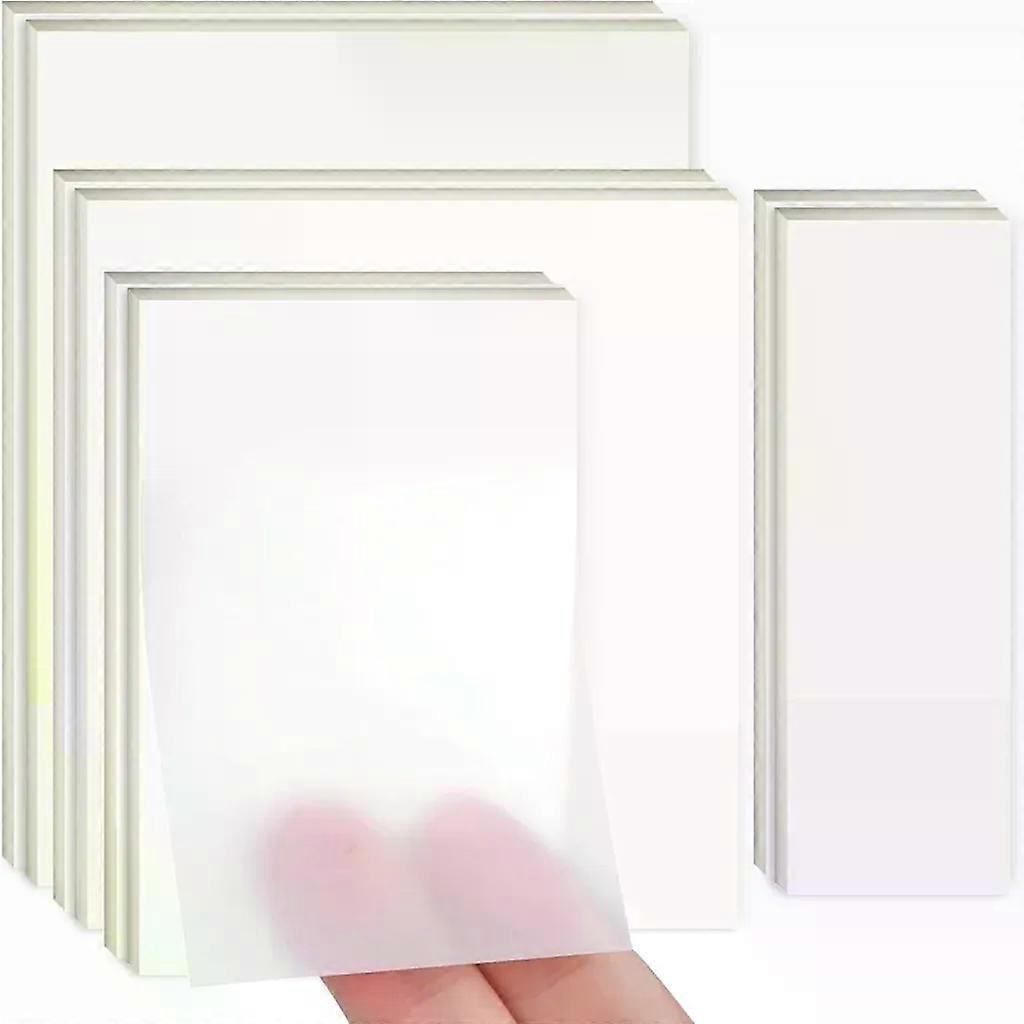 400 sheets of transparent sticky notes, waterproof clear sticky notes transparent 7.6 cm x 7.6 cm