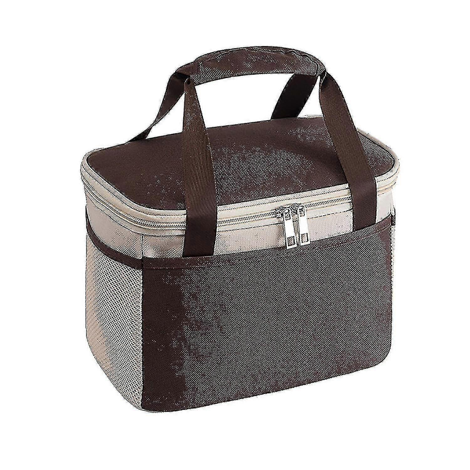 Reusable Thermal Insulated Cooler Bag (brown)