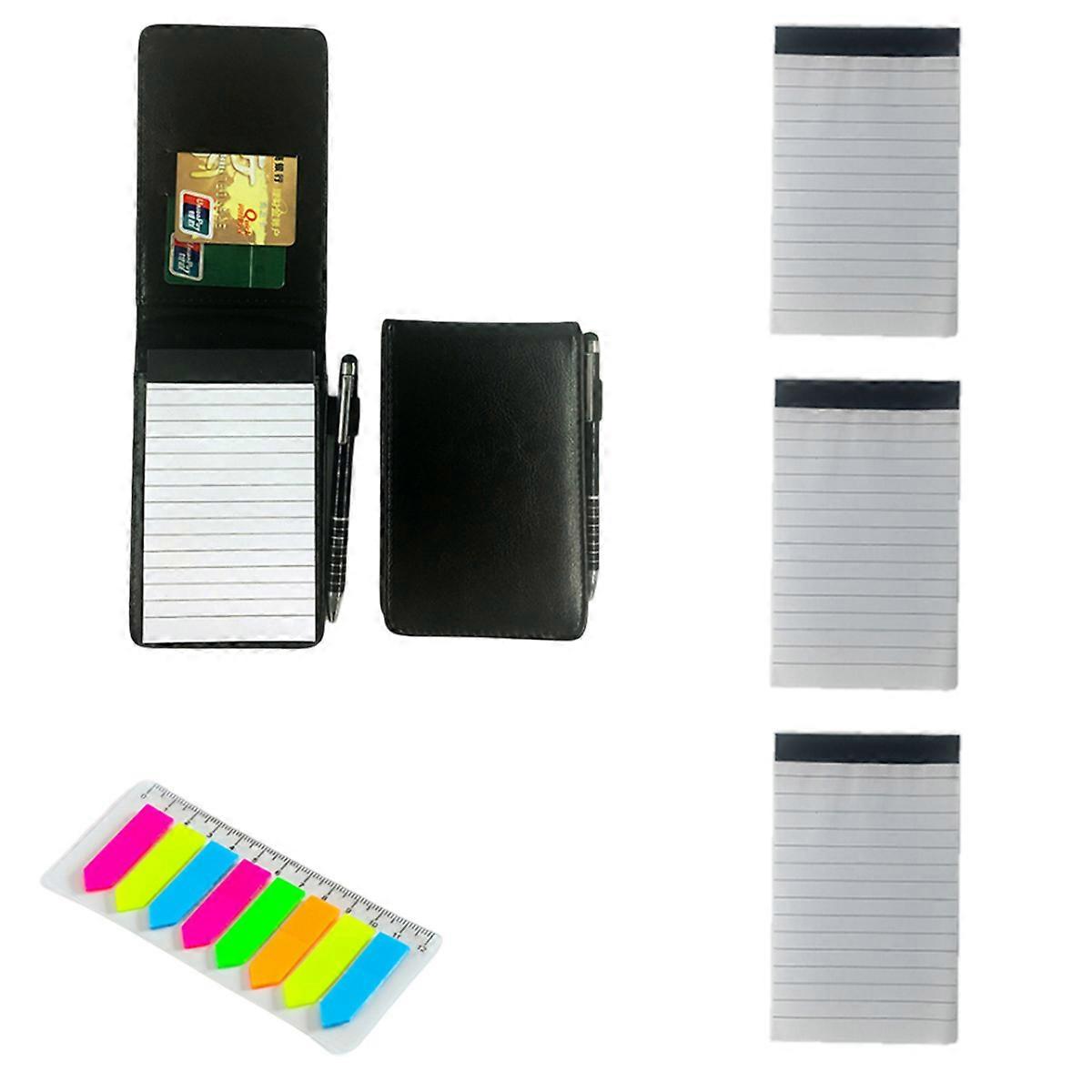 Refillable Colour-Changing PU Leather Mini Pocket Notepad