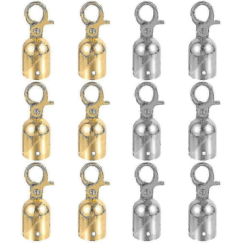 12pcs Rope End Hooks Guardrail Rope End Hooks Rope Fastener Stanchions Hooks-dwdz
