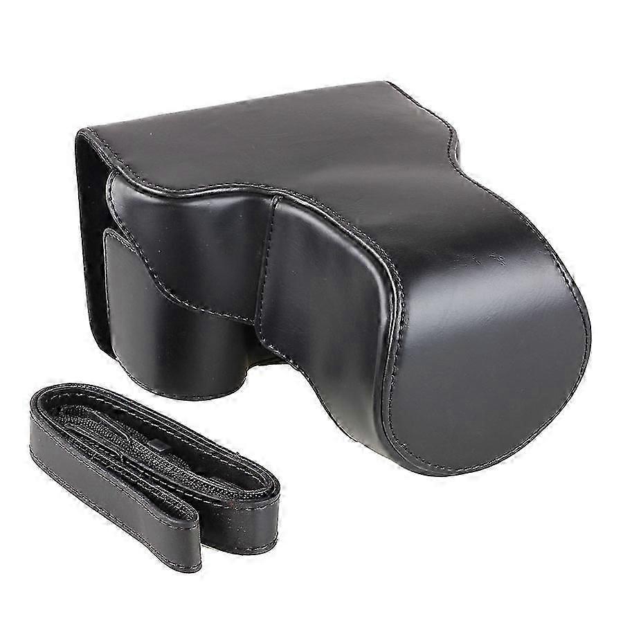 Camera Video Bag For Panasonic Lumix Gx8 (compatible With 14-140mm Lens) Pu Case With Strap