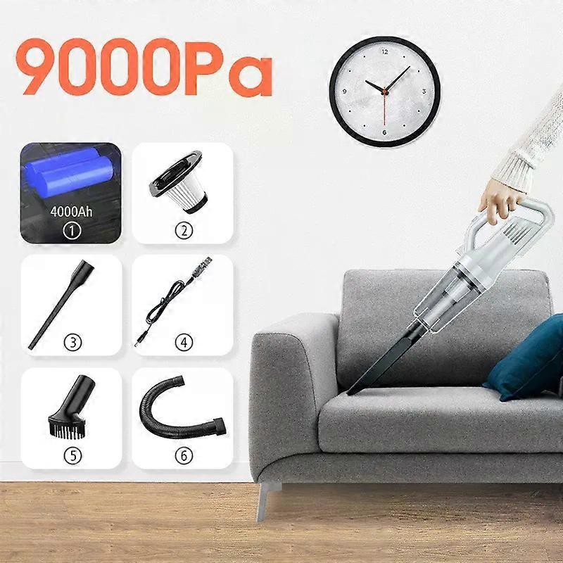 Eafc Wireless Usb Chargable Handheld Vacuum Cleane 9000Pa/12000Pa Big Suction Vacuum Cleaner Collector Aspiratorr For Home Car