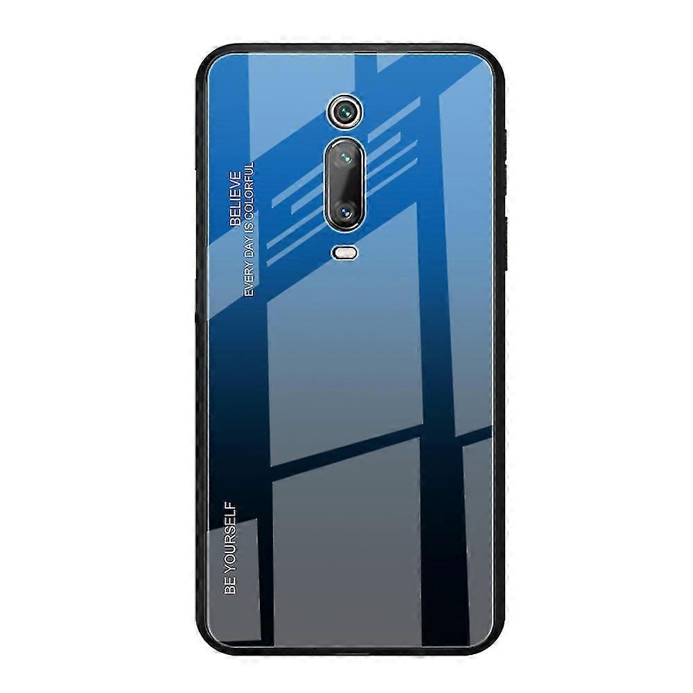 Gradient Color Glass + TPU Hybrid Case compatible Xiaomi Redmi K20/K20 Pro/Mi 9T/Mi 9T Pro