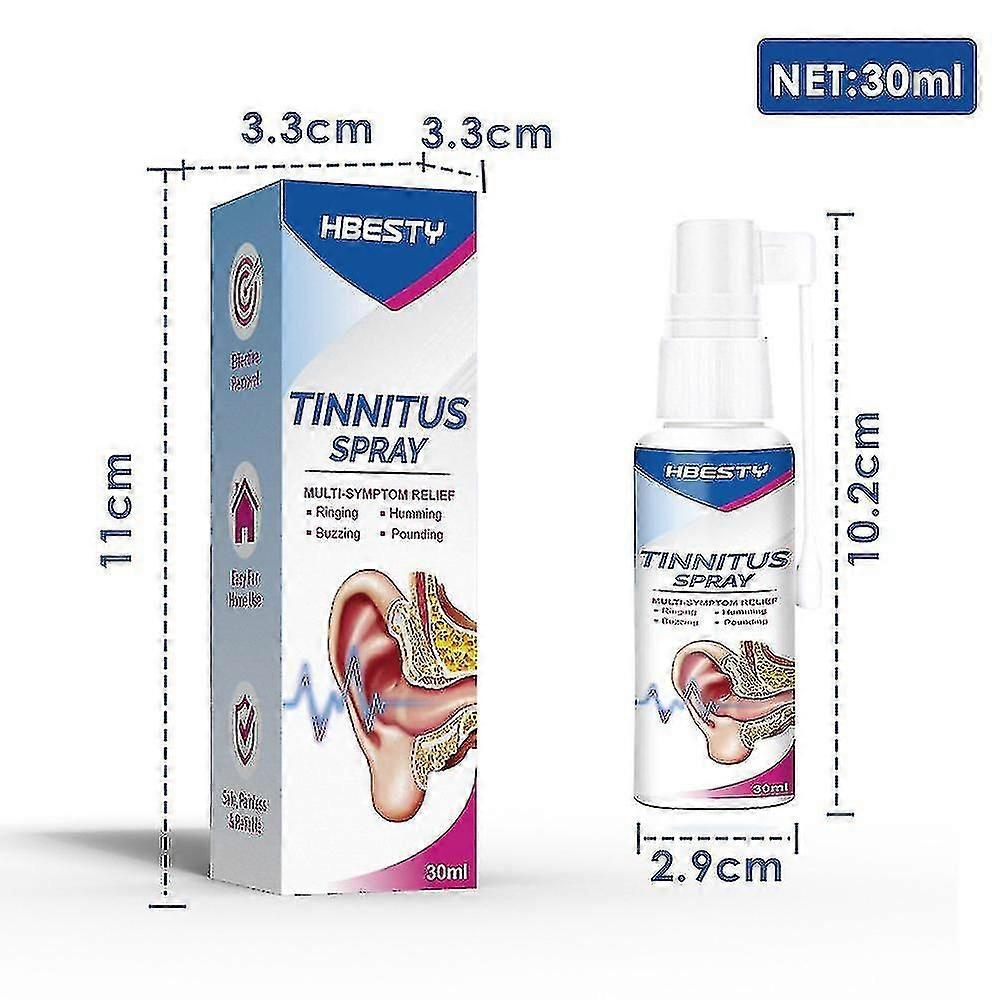 2024 Tinnitus Spray Ear Ringing Relief Relieving Ear Drops Hearing 30ml