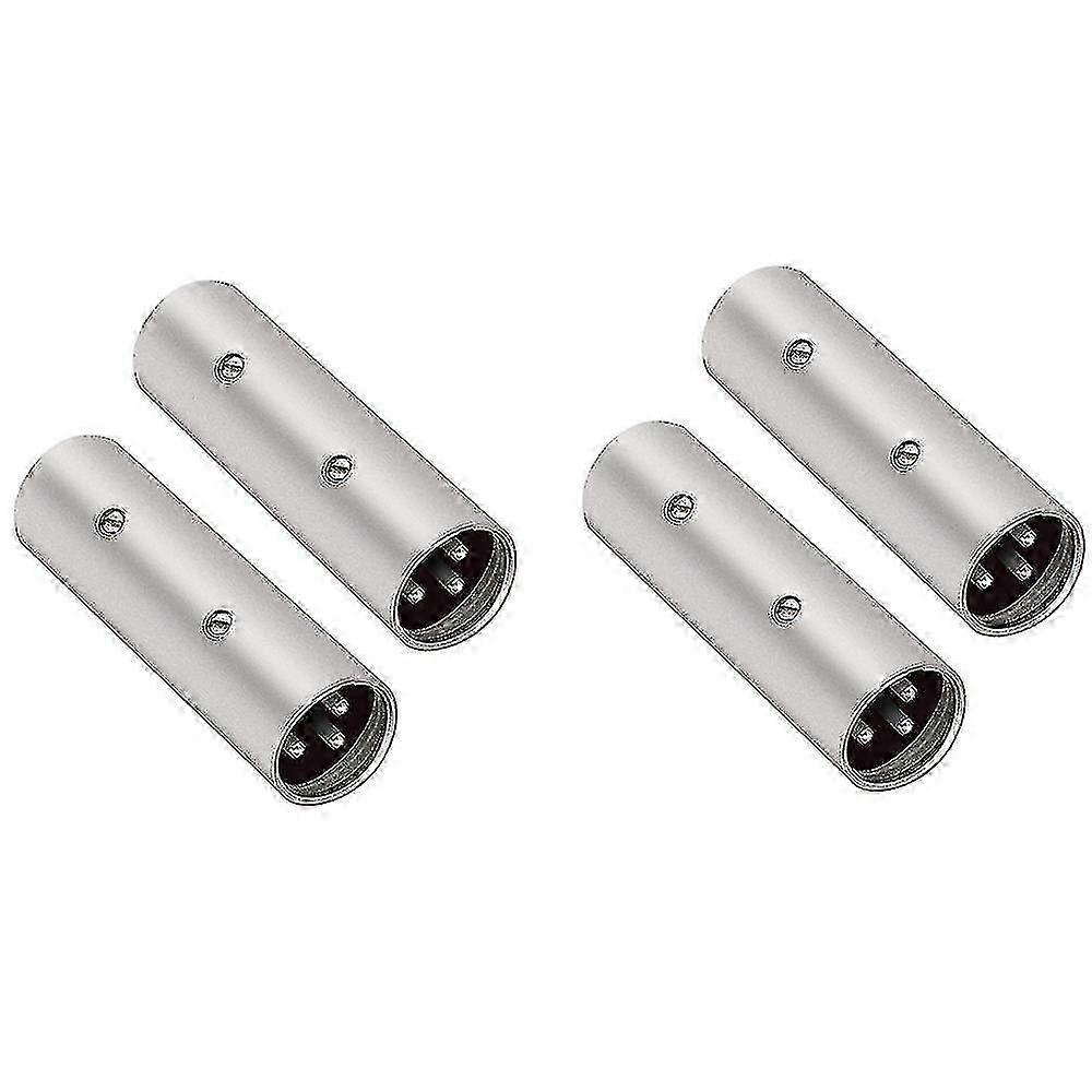 3-stifts Xlr hane till hane adapter - 4 pack